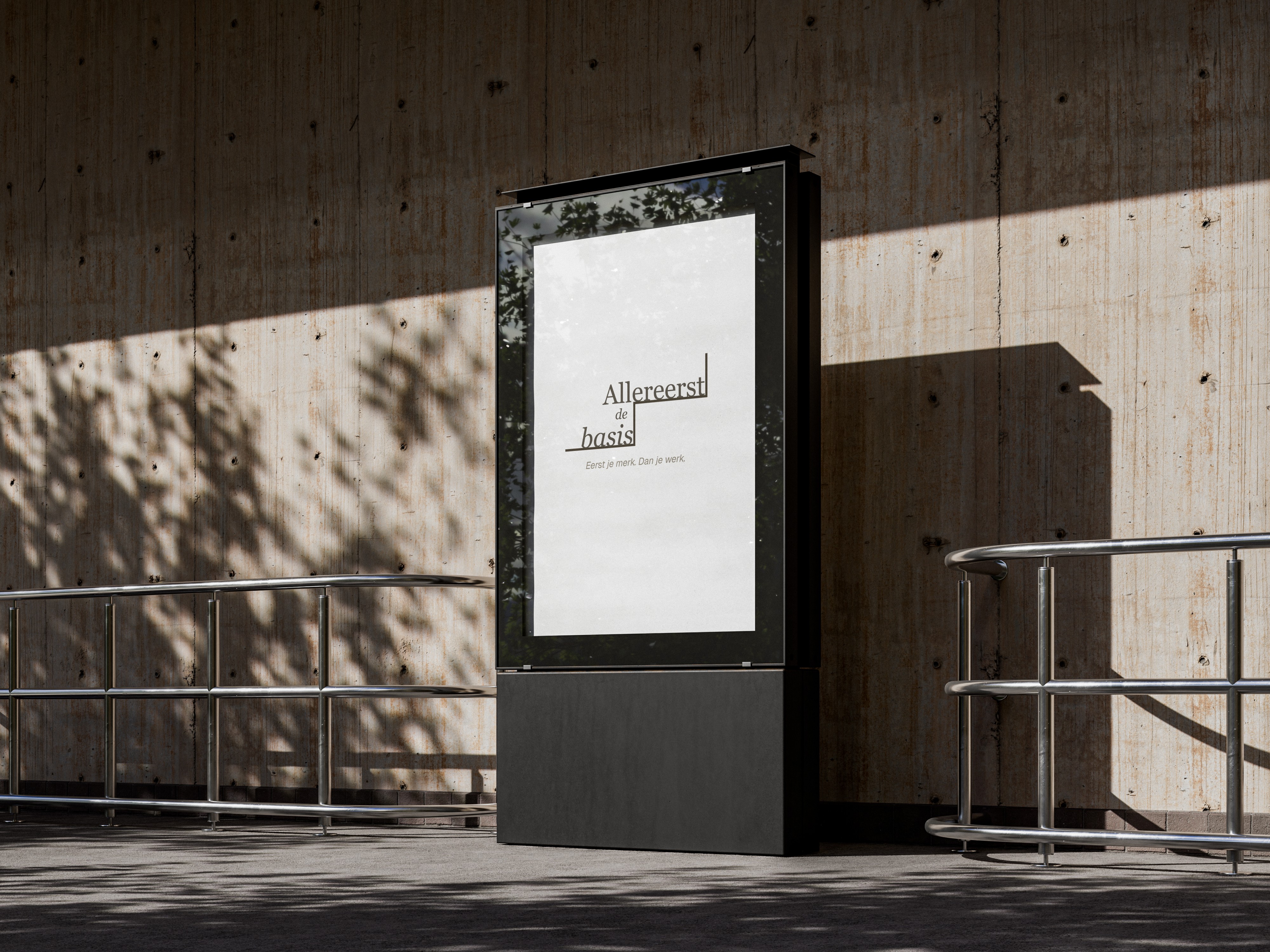 Citylight poster Allereerst de basis